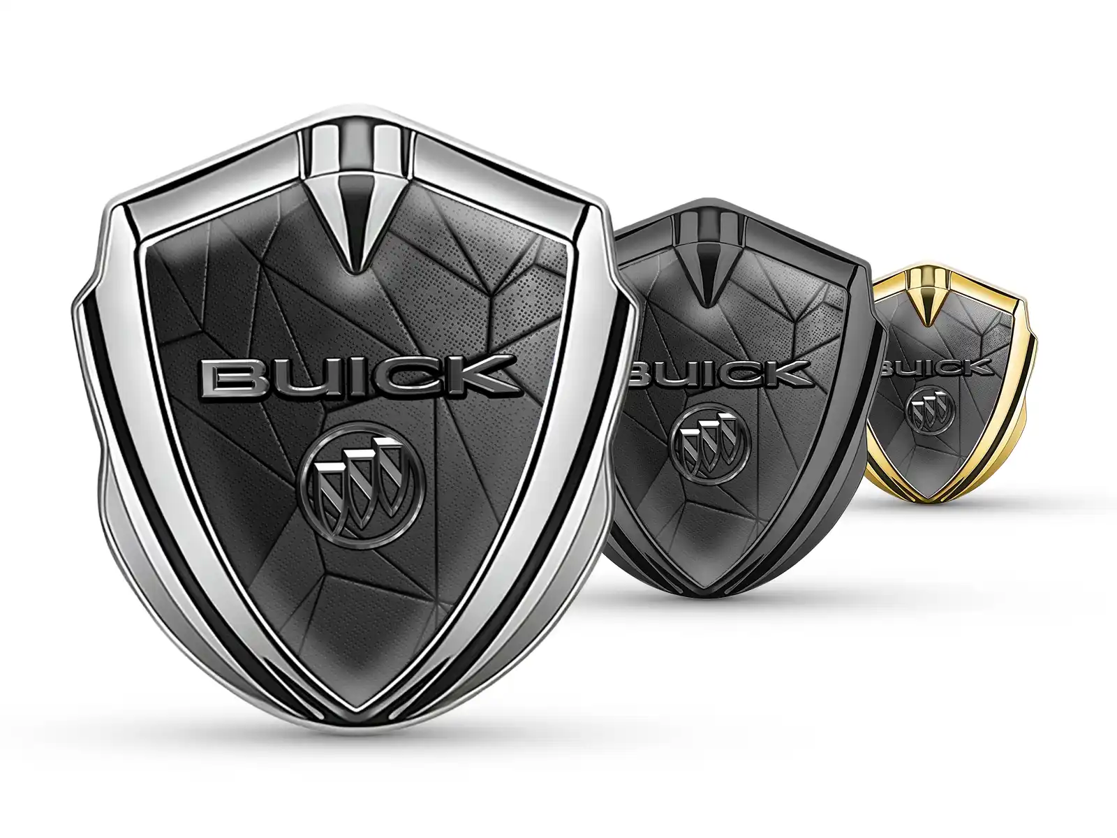 Buick Metallico Cupolato Emblema Stile Pro Base Inox